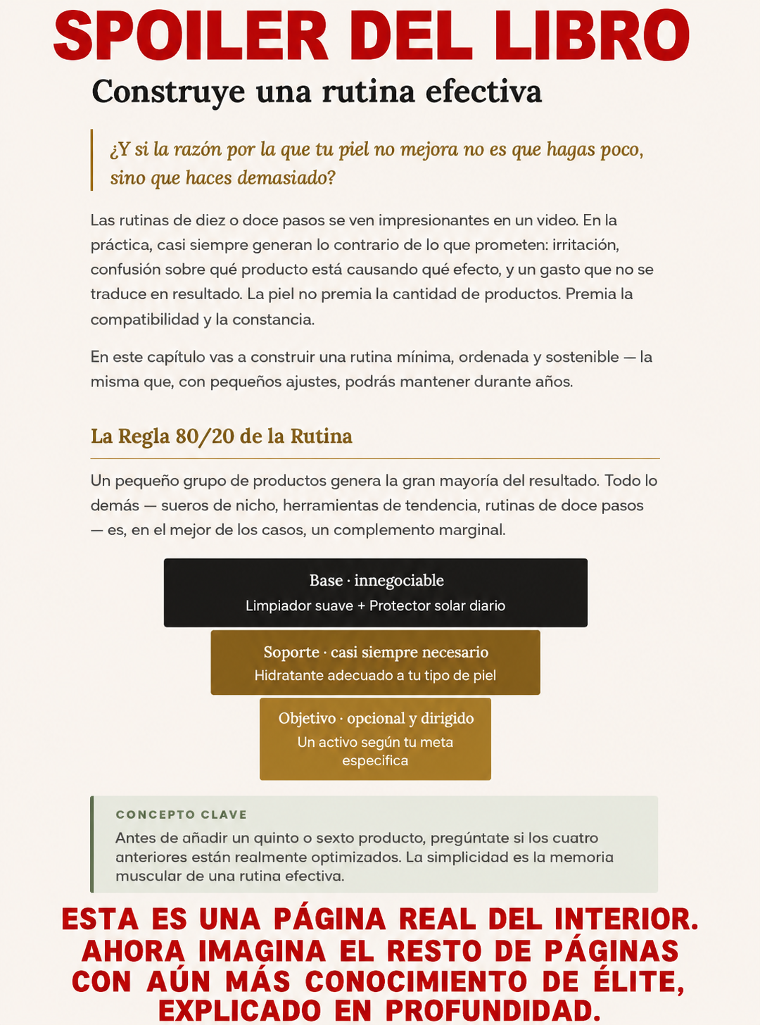 El código de la piel perfecta.